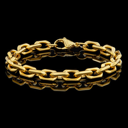 Invicta Men's Stainless Steel 8.5mm Matte Finish Link Bracelet