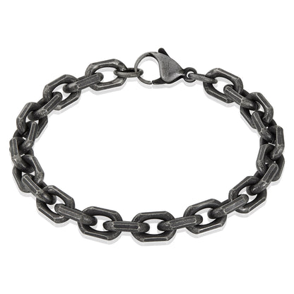 Invicta Men's Stainless Steel 8.5mm Matte Finish Link Bracelet