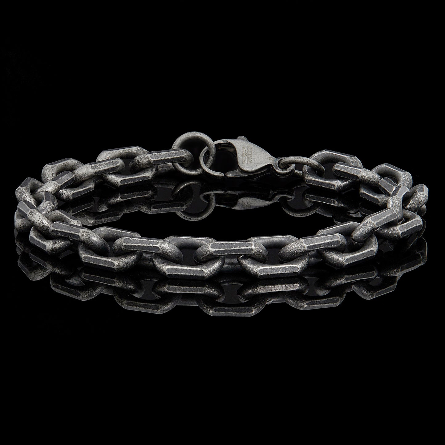 Invicta Men's Stainless Steel 8.5mm Matte Finish Link Bracelet