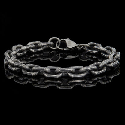 Invicta Men's Stainless Steel 8.5mm Matte Finish Link Bracelet