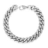 Invicta Men's Stainless Steel 12mm Polished Curb Link Chain Bracelet