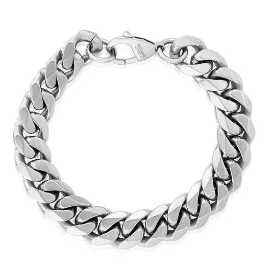 Invicta Men's Stainless Steel 14mm Polished Curb Link Chain Bracelet