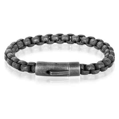 Invicta Men's Stainless Steel 8mm Polished Box Chain Bracelet