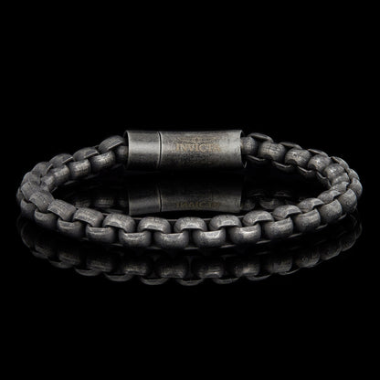 Invicta Men's Stainless Steel 8mm Polished Box Chain Bracelet