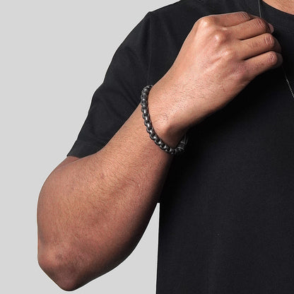 Invicta Men's Stainless Steel 8mm Polished Box Chain Bracelet
