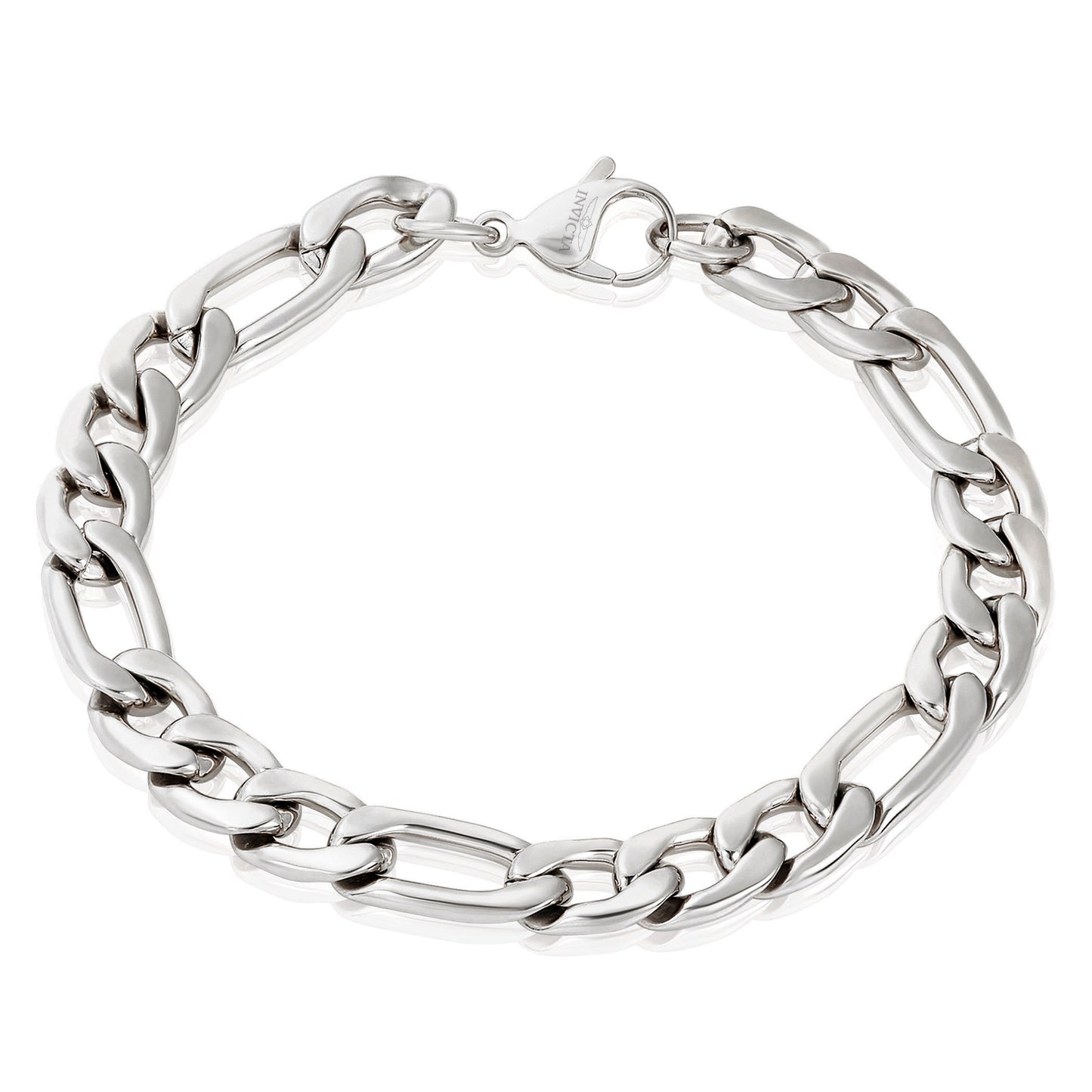 Invicta Men's Stainless Steel 9mm Figaro Chain Bracelet