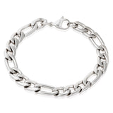 Invicta Men's Stainless Steel 9mm Figaro Chain Bracelet