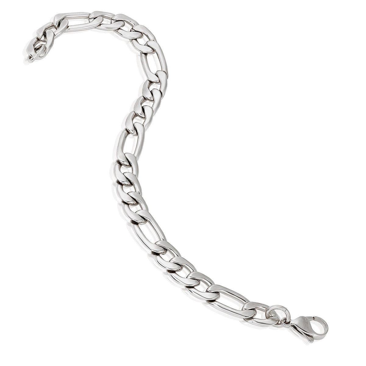 Invicta Men's Stainless Steel 9mm Figaro Chain Bracelet