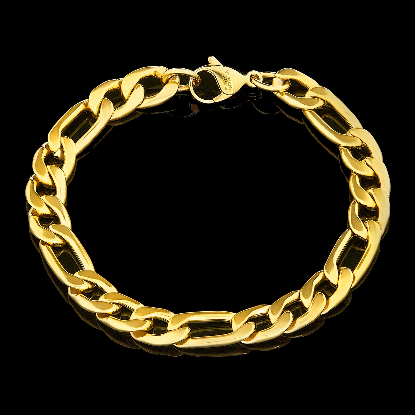 Invicta Men's Stainless Steel 9mm Figaro Chain Bracelet