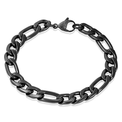 Invicta Men's Stainless Steel 9mm Figaro Chain Bracelet