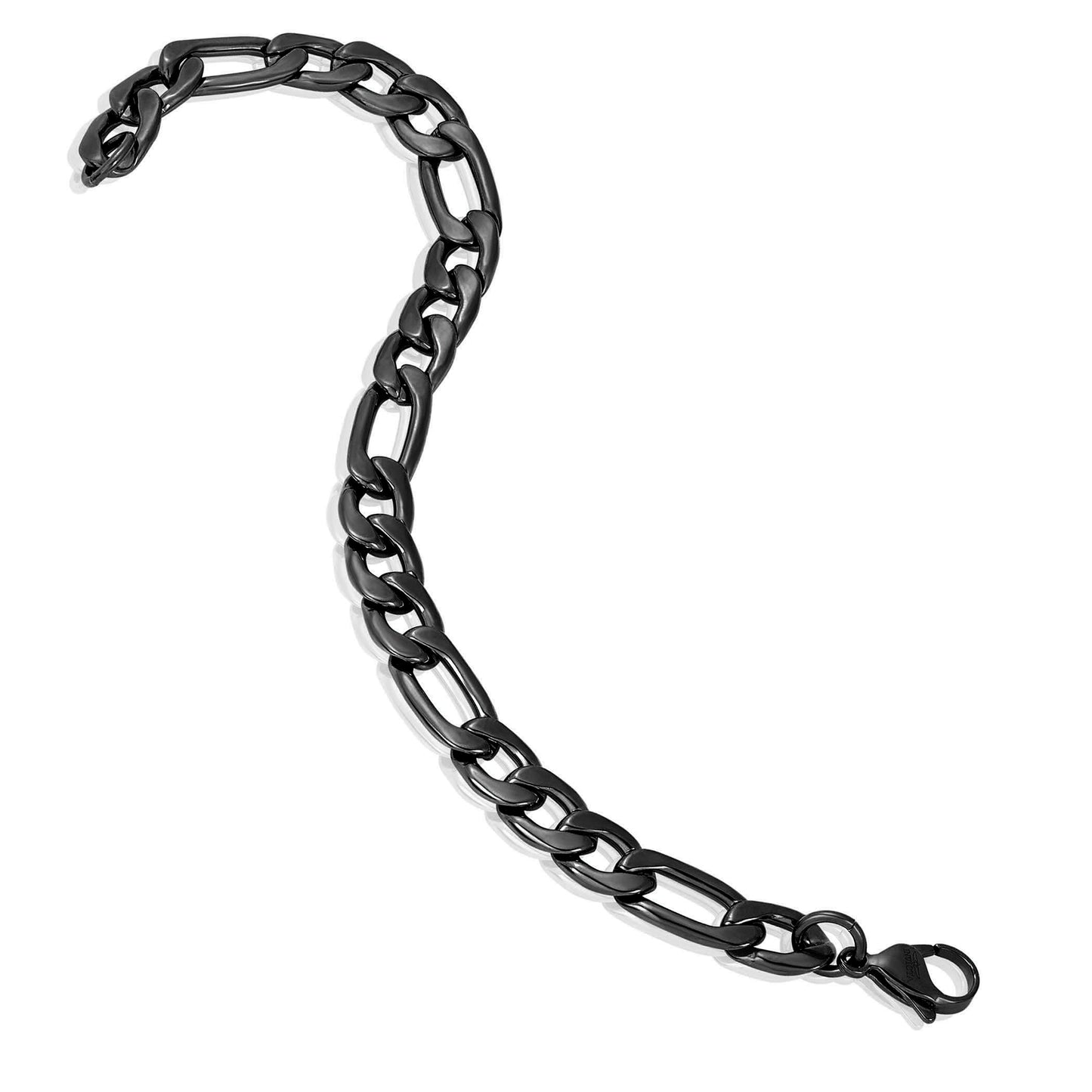 Invicta Men's Stainless Steel 9mm Figaro Chain Bracelet
