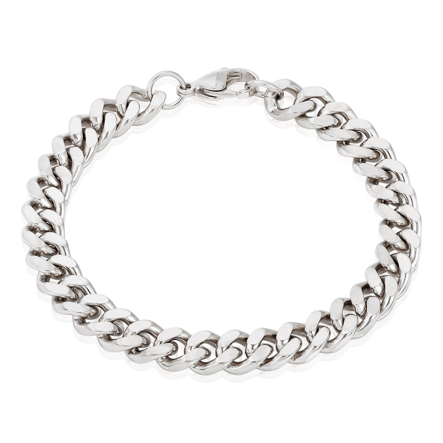 Invicta Men's Stainless Steel 8.5mm Curb Link Chain Bracelet