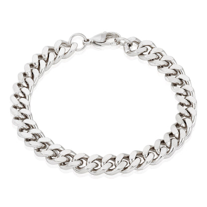 Invicta Men's Stainless Steel 8.5mm Curb Link Chain Bracelet