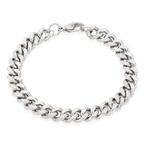 Invicta Men's Stainless Steel 8.5mm Curb Link Chain Bracelet