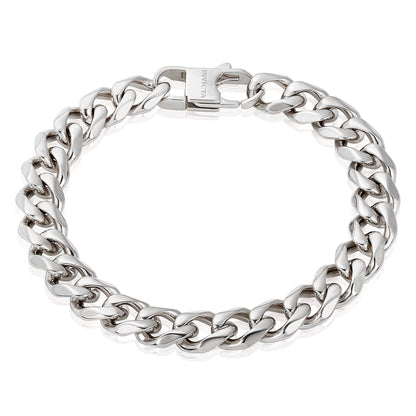 Invicta Men's Stainless Steel 11mm Curb Link Chain Bracelet