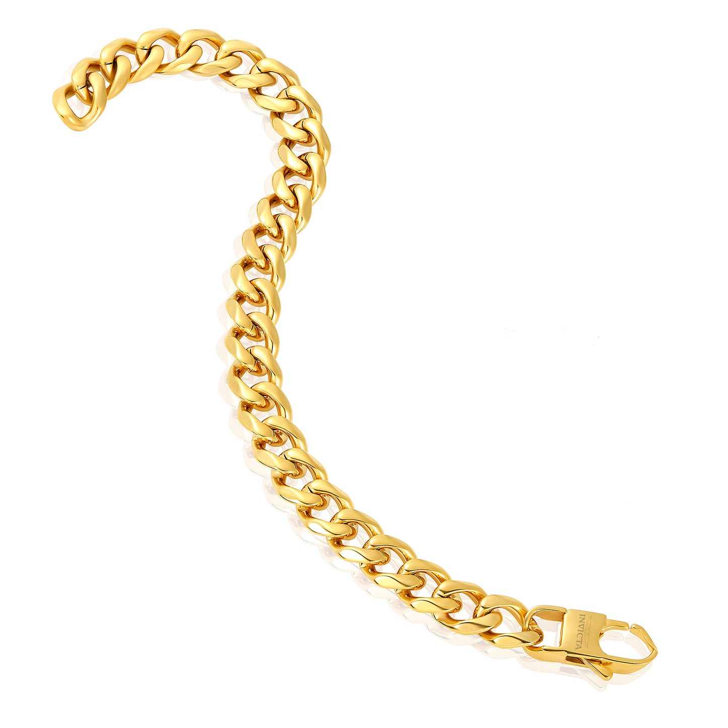 Invicta Men's Stainless Steel 11mm Curb Link Chain Bracelet