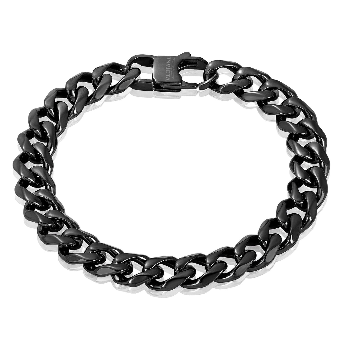 Invicta Men's Stainless Steel 11mm Curb Link Chain Bracelet