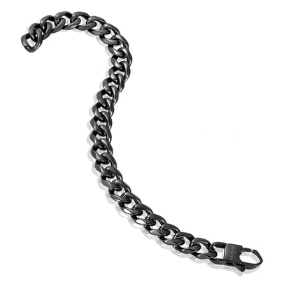 Invicta Men's Stainless Steel 11mm Curb Link Chain Bracelet