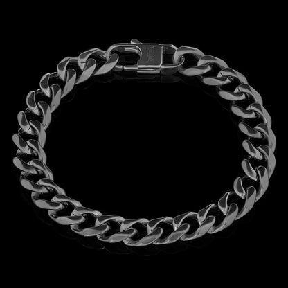 Invicta Men's Stainless Steel 11mm Curb Link Chain Bracelet