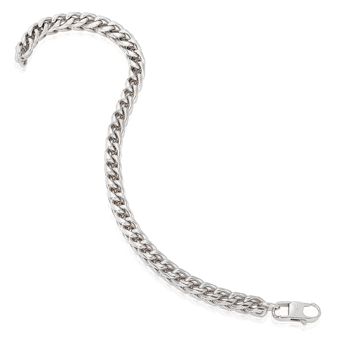 Invicta Men's Stainless Steel 6mm Franco Chain Necklace & Bracelet Set