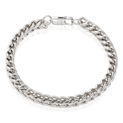 Invicta Men's Stainless Steel 6mm Franco Chain Bracelet