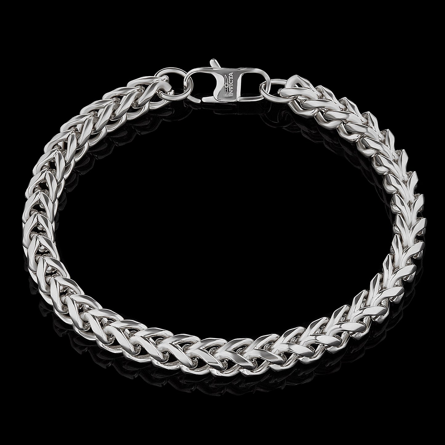 Invicta Men's Stainless Steel 6mm Franco Chain Bracelet