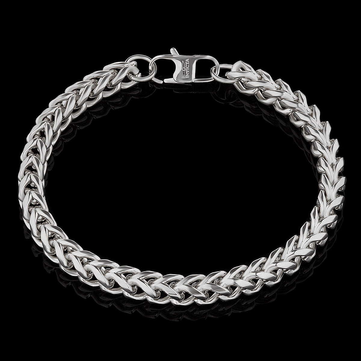 Invicta Men's Stainless Steel 6mm Franco Chain Bracelet