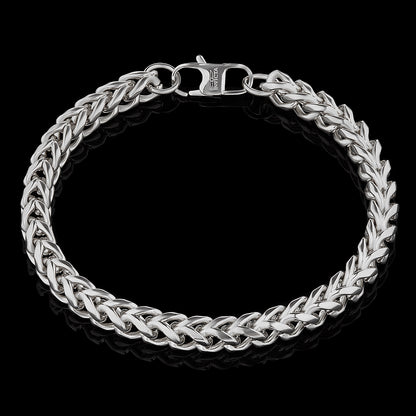 Invicta Men's Stainless Steel 6mm Franco Chain Bracelet