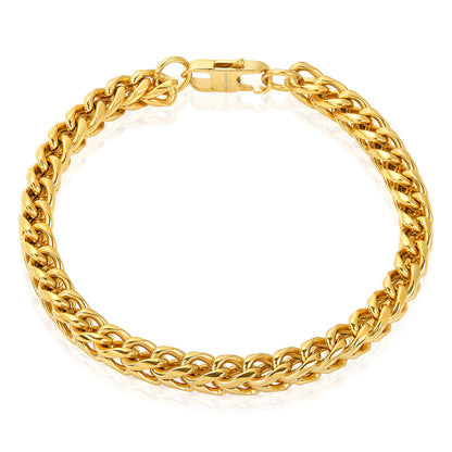 Invicta Men's Stainless Steel 6mm Franco Chain Bracelet