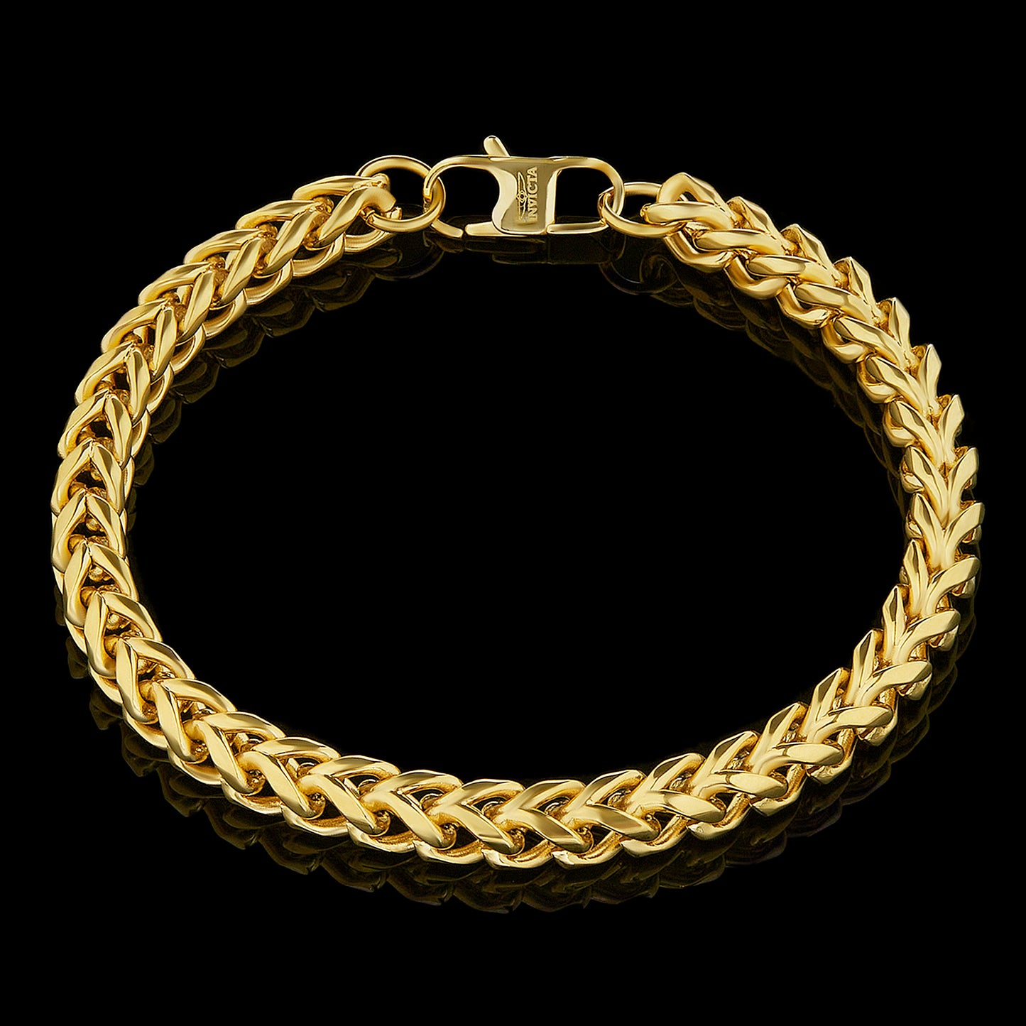 Invicta Men's Stainless Steel 6mm Franco Chain Bracelet