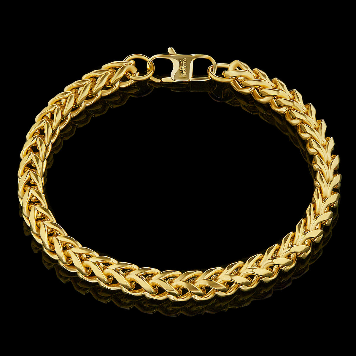Invicta Men's Stainless Steel 6mm Franco Chain Bracelet