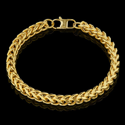 Invicta Men's Stainless Steel 6mm Franco Chain Bracelet