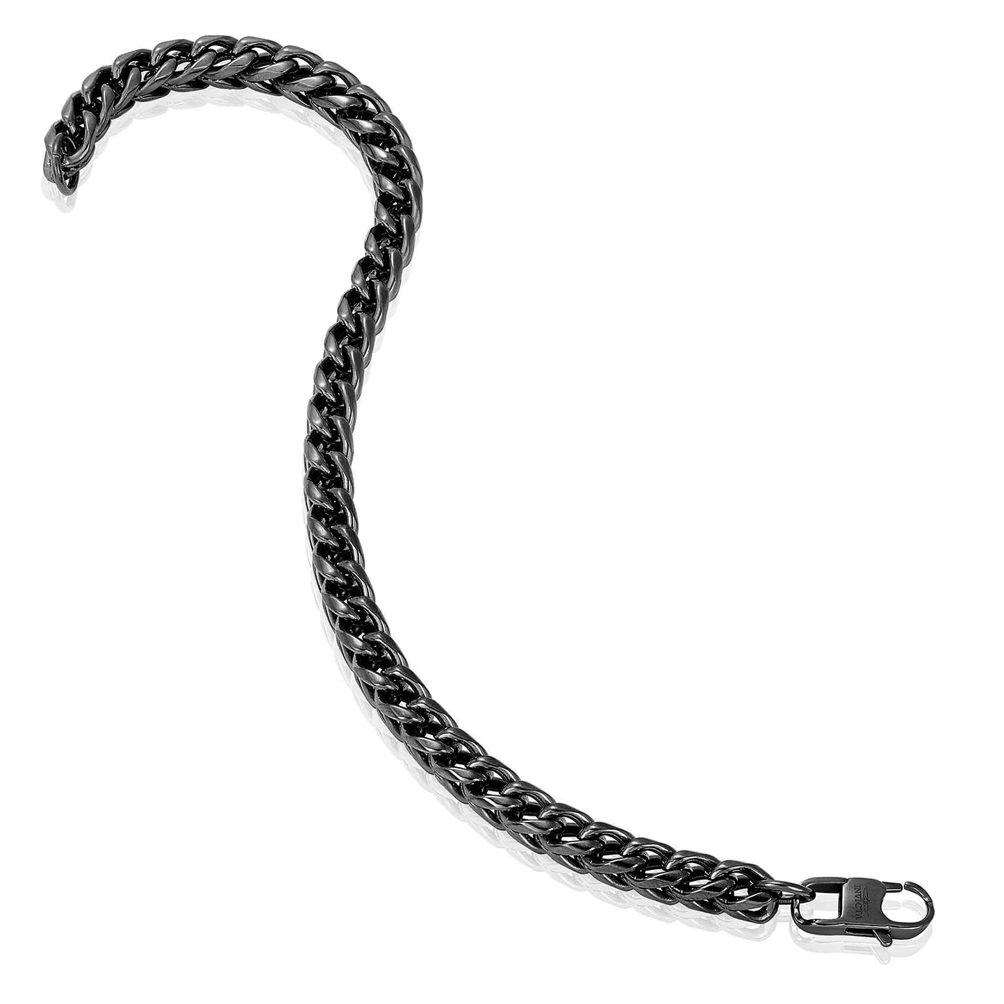 Invicta Men's Stainless Steel 6mm Franco Chain Necklace & Bracelet Set