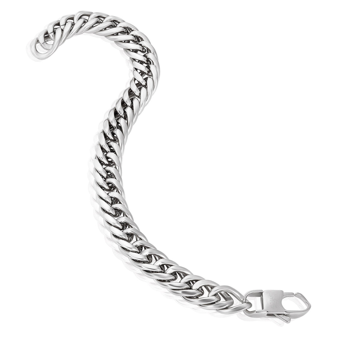 Invicta Men's Stainless Steel 11.5mm Double Curb Link Chain Bracelet