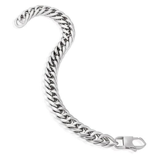 Invicta Men's Stainless Steel 11.5mm Double Curb Link Chain Bracelet