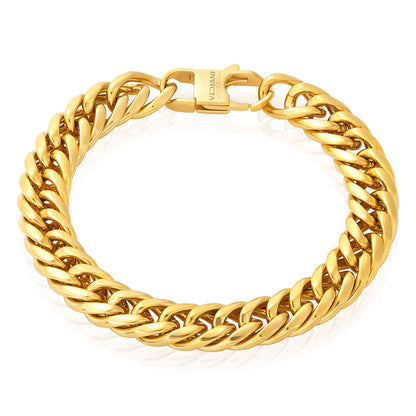 Invicta Men's Stainless Steel 11.5mm Double Curb Link Chain Bracelet