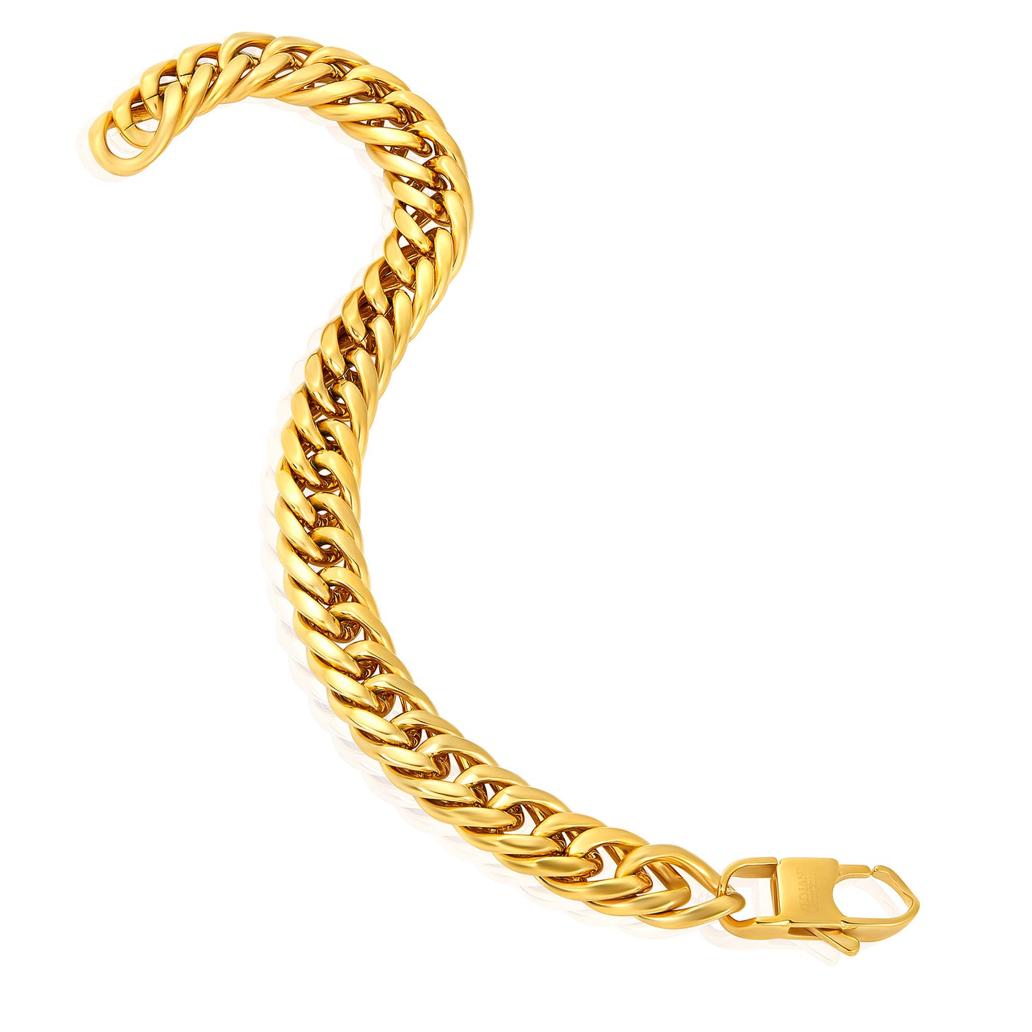 Invicta Men's Stainless Steel 11.5mm Double Curb Link Chain Bracelet