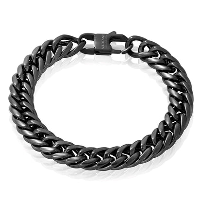 Invicta Men's Stainless Steel 11.5mm Double Curb Link Chain Bracelet