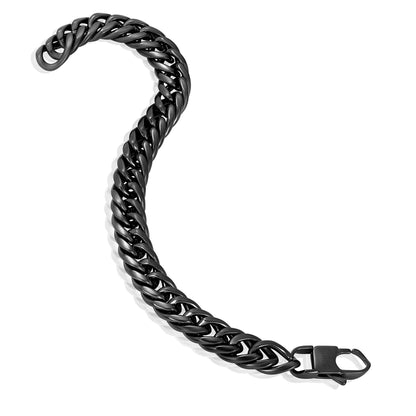 Invicta Men's Stainless Steel 11.5mm Double Curb Link Chain Bracelet