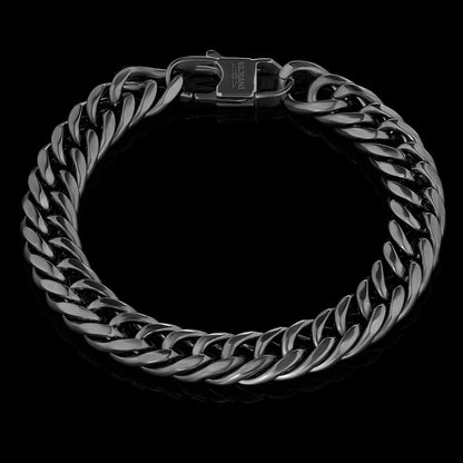 Invicta Men's Stainless Steel 11.5mm Double Curb Link Chain Bracelet