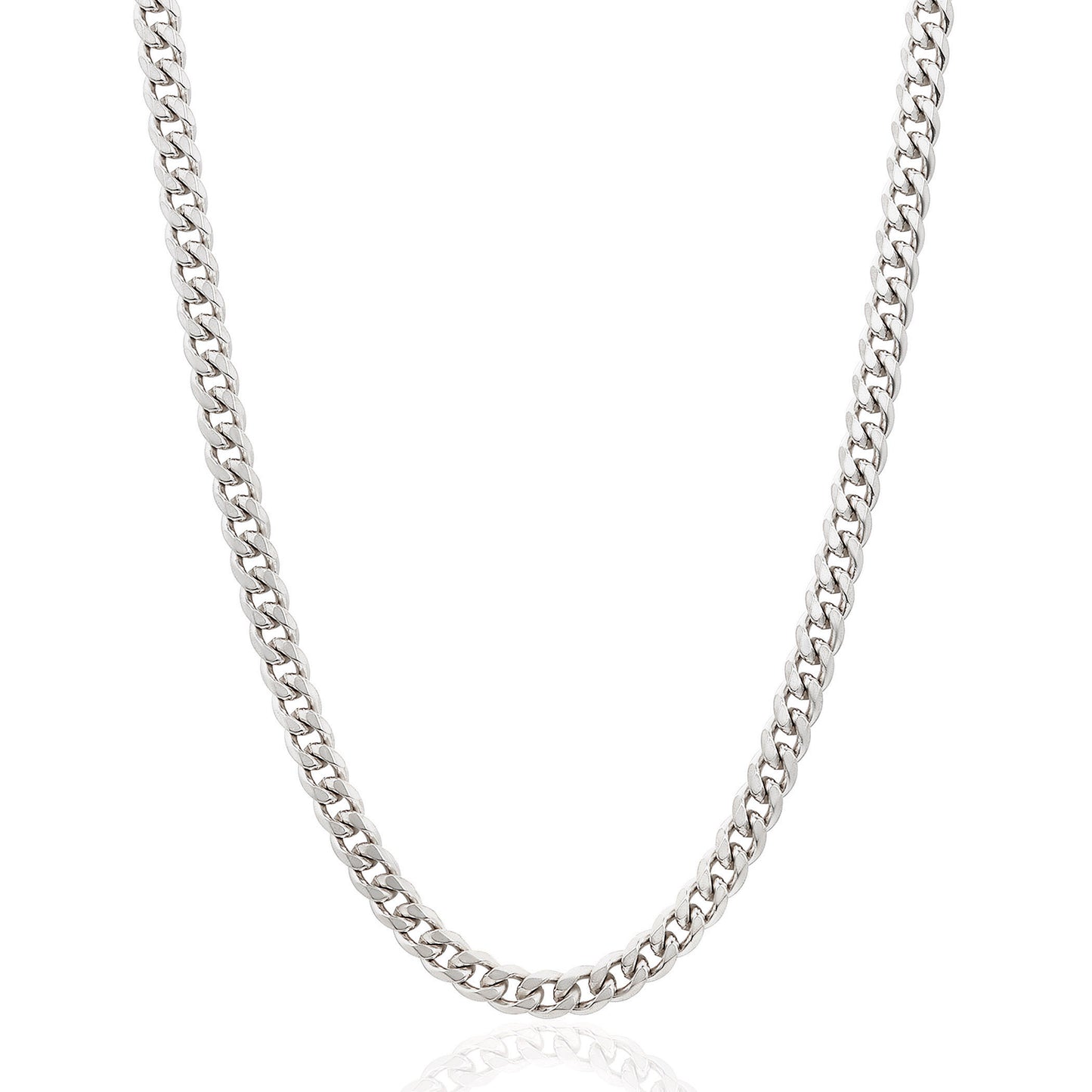 Invicta Men's Stainless Steel 6mm Curb Link Chain 24" Necklace