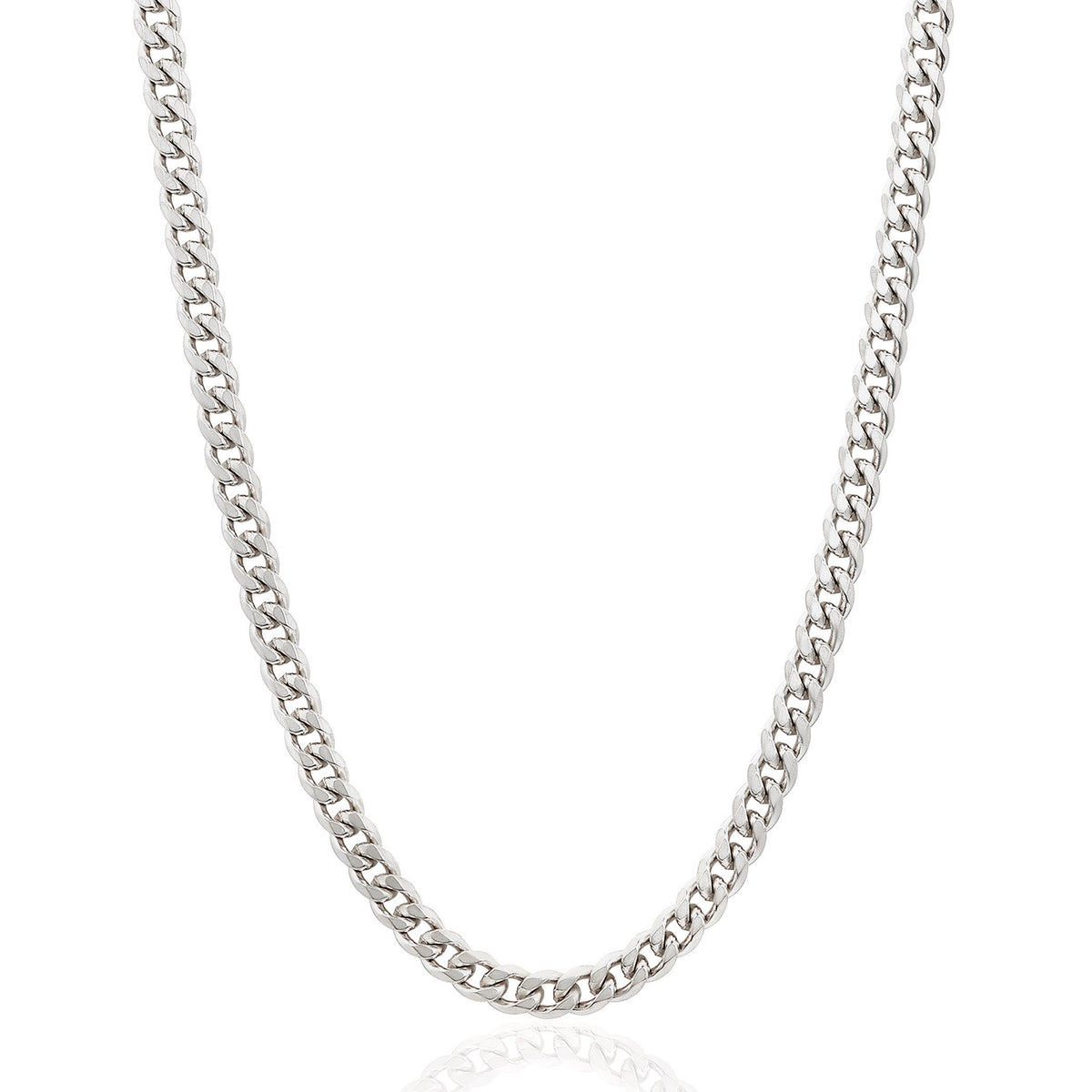Invicta Men's Stainless Steel 6mm Curb Link Chain 24" Necklace