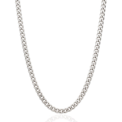 Invicta Men's Stainless Steel 6mm Curb Link Chain 24" Necklace