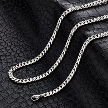 Invicta Men's Stainless Steel 6mm Curb Link Chain 24" Necklace