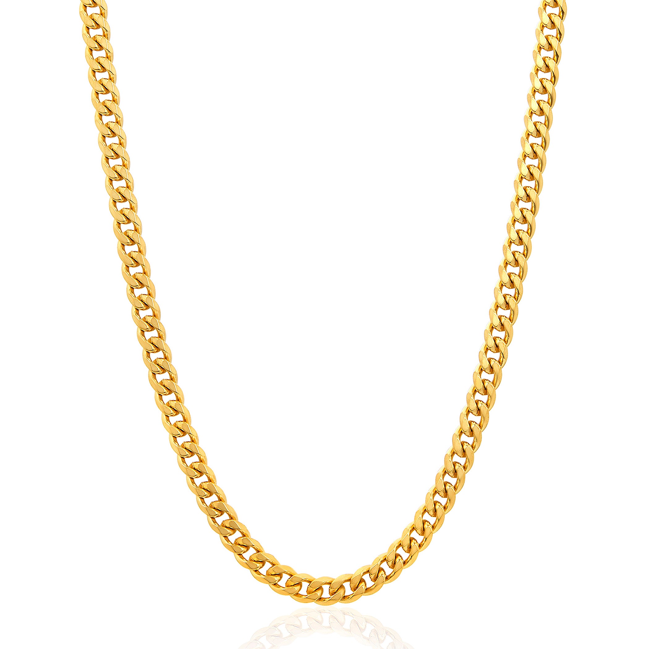 【HENSON】 CURB LINK NECKLACE【time is on】 Invicta Men's Stainless Steel 6mm Curb Link Chain 24