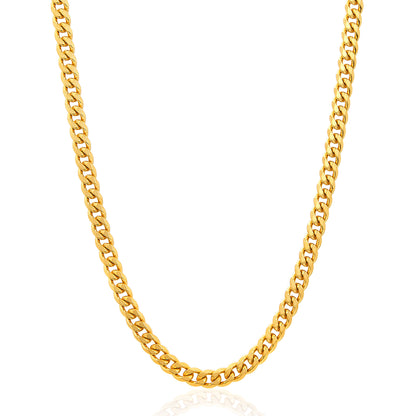 Invicta Men's Stainless Steel 6mm Curb Link Chain 24" Necklace