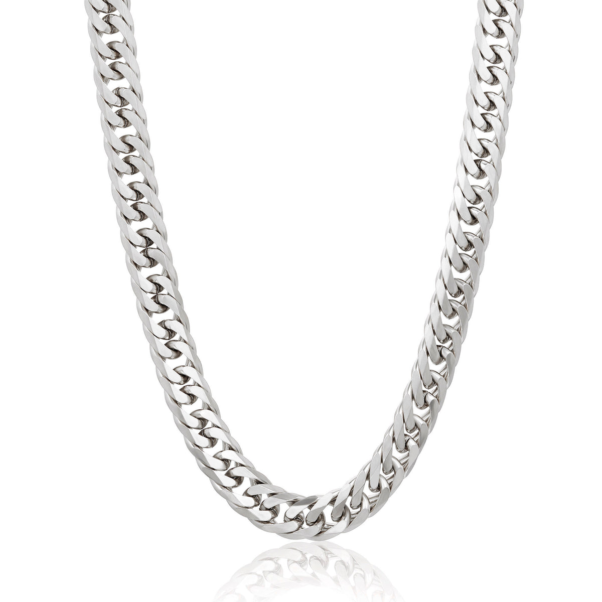 Invicta Men's Stainless Steel 11.5mm Double Curb Link Chain 24" Necklace