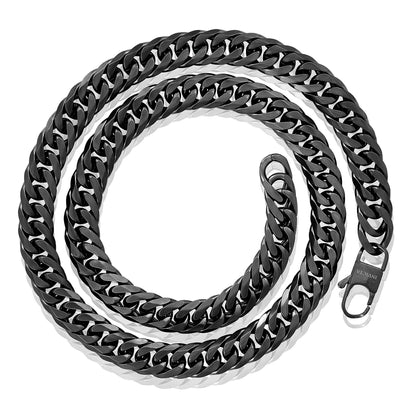 Invicta Men's Stainless Steel 11.5mm Double Curb Link Chain 24" Necklace