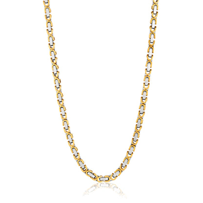 Invicta Men's Stainless Steel 8mm Byzantine Chain 26" Necklace