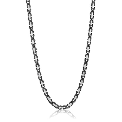 Invicta Men's Stainless Steel 8mm Byzantine Chain 26" Necklace